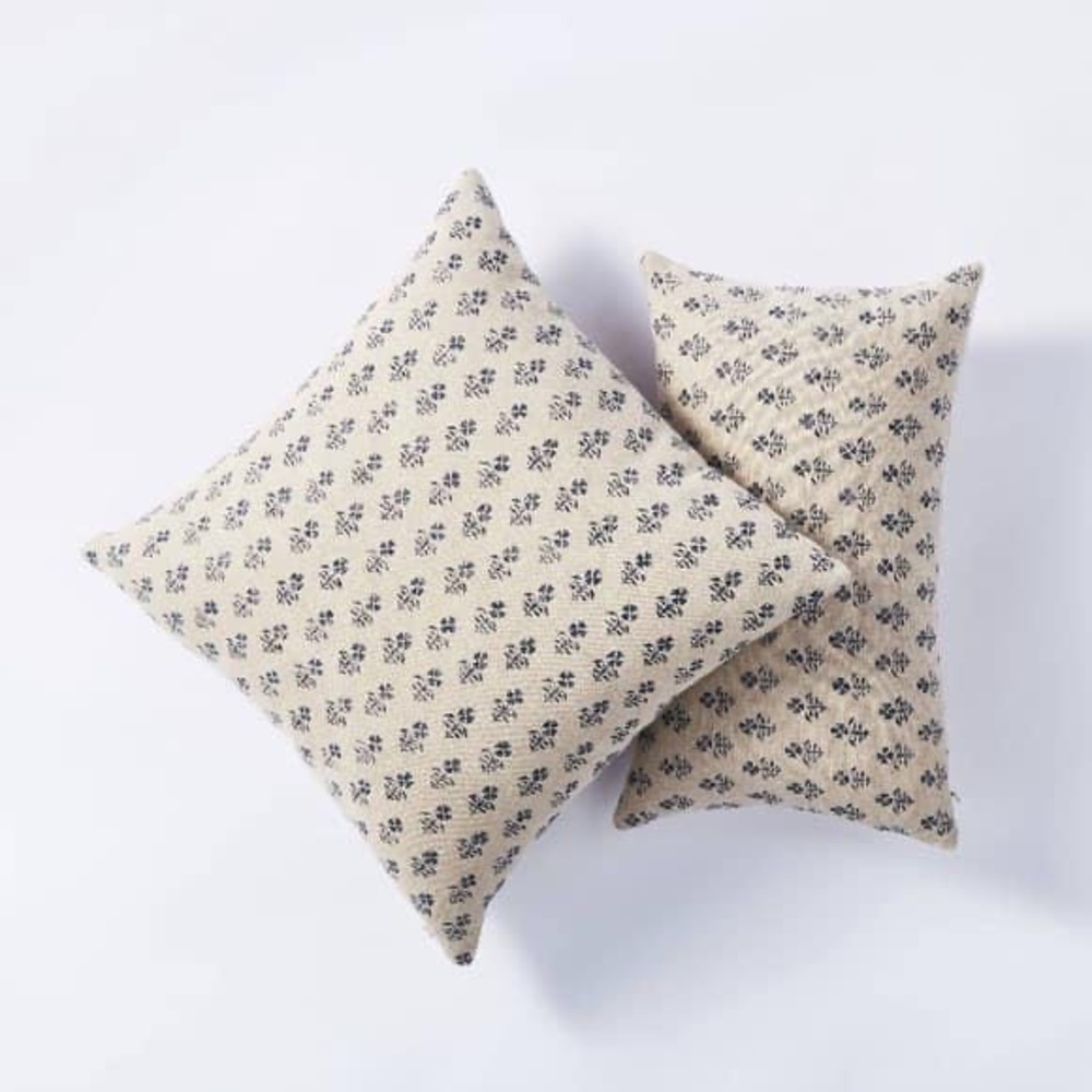 NOT FOR SALE: ISO: STUDIO MCGEE NAVY FLORAL BLOCK PILLOWS